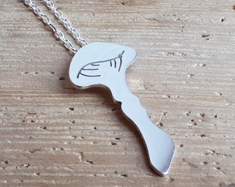 Collier en argent Champignon