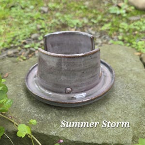 Pottery Sponge Holder Summer Storm