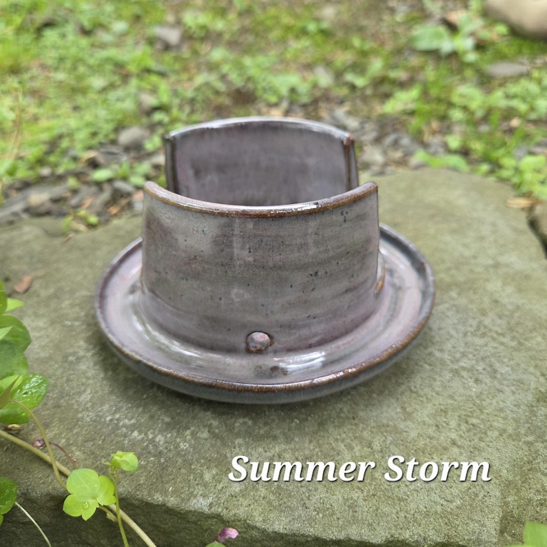 Pottery Sponge Holder Summer Storm