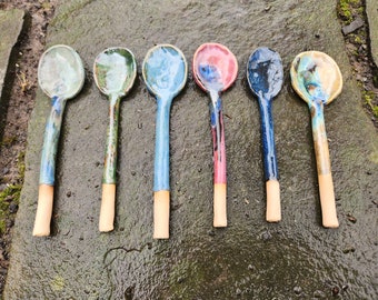 Handmade Ceramic Spoons, Pottery Spoons