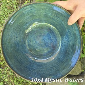 Large Pottery Serving Bowl (sizes vary) (9 to 11 inches diameter)