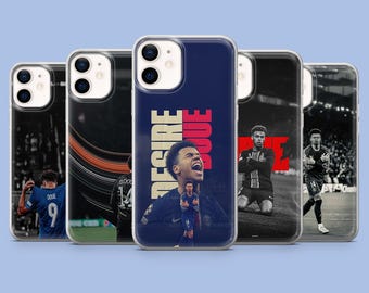 Desire Doue Cover per telefono PSG Fan Football per iPhone 17Pro, 16, 15, 14, 13, 12, Samsung S26, S25, S24, S23Fe, A16, A56, Pixel 10, 9Pro