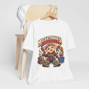 Camiseta de gato para ingenieros de mecatrónica / Regalo ideal para amantes de la robótica y la tecnología