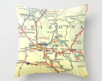 Meaningful gifts for him, Custom Arizona Pillow Covers, Moving Away Gifts for Friends, Miss You Gifts, Thanks you gifts