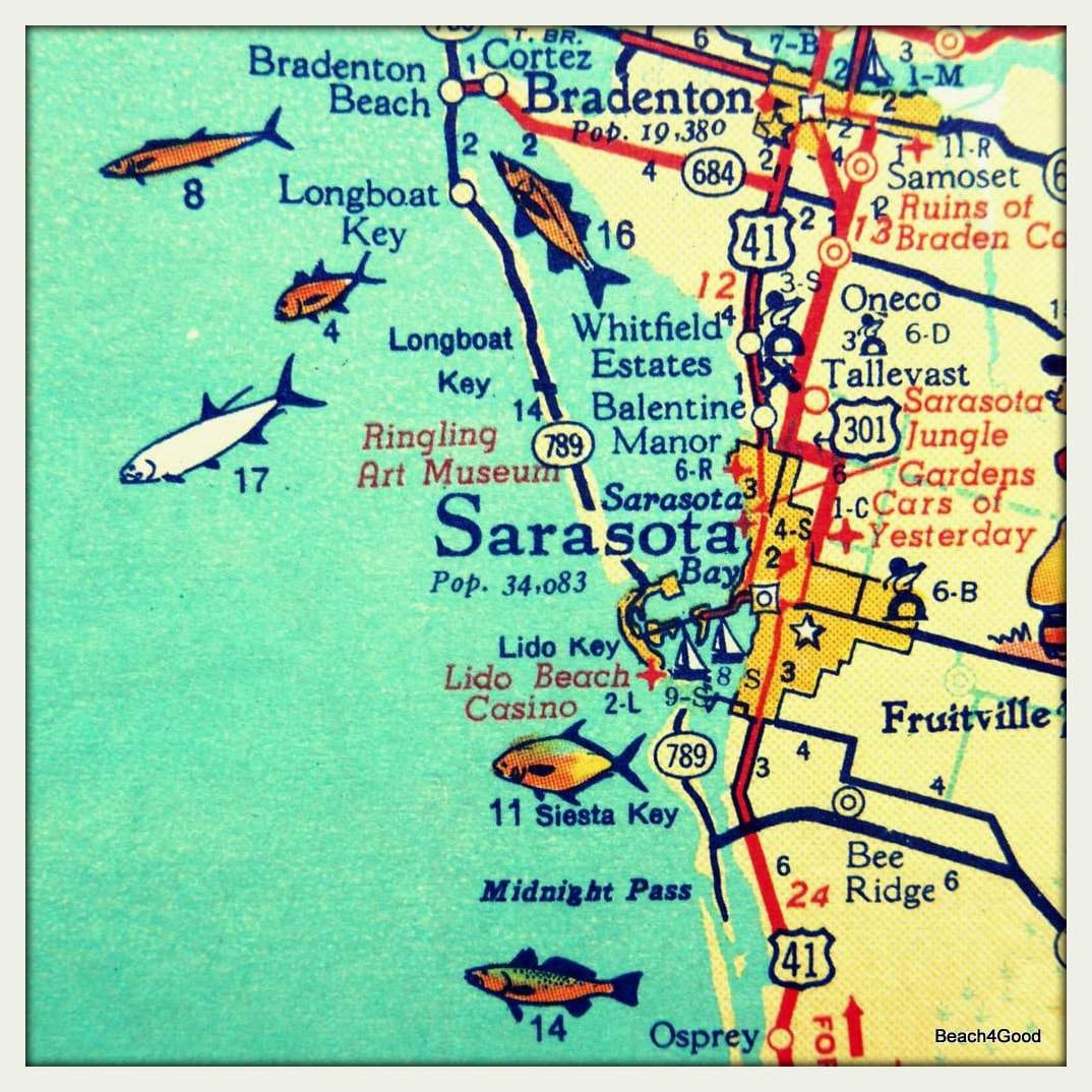 Siesta Key Beach Map Meaningful Gifts For Him Sarasota Siesta Key Florida Map | Etsy Canada