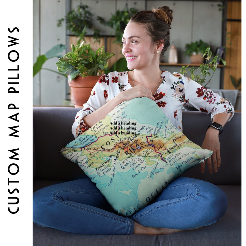 St Petersburg Map Pillow Covers Dad Gifts Thoughtful New Home Going Away Gift Airbnb Decor Florida Gifts Family Pass-A-Grille Housewarming image 9