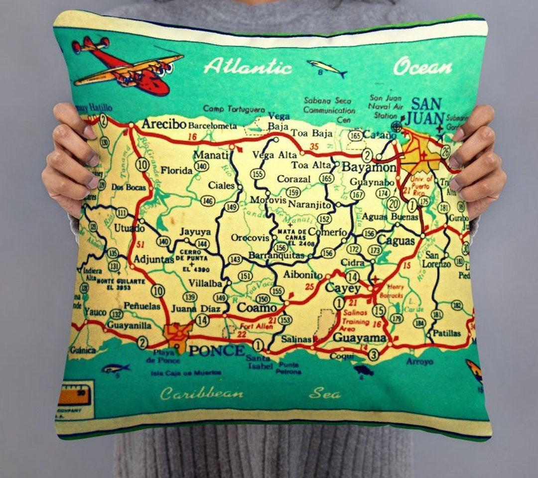 Puerto Rico Pillow Covers Throw Pillows for Bed Meaningful Etsy