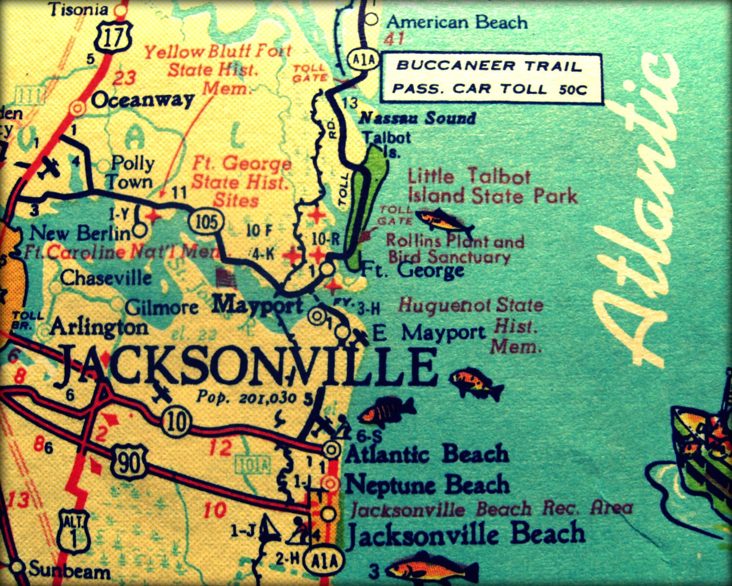 classic map JACKSONVILLE retro Florida photo print 8x10 Neptune Atlantic Seaside 1960s aqua yellow wall artwork coastal decor envision image regarding Printable Map of Jacksonville Fl referred to as basic map JACKSONVILLE retro Florida image print 8x10 Neptune Atlantic Seaside 1960s aqua yellow wall artwork coastal decor visualize