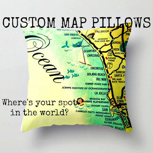Gatlinburg Tennessee Map Pillow Covers Tennessee Gifts TN