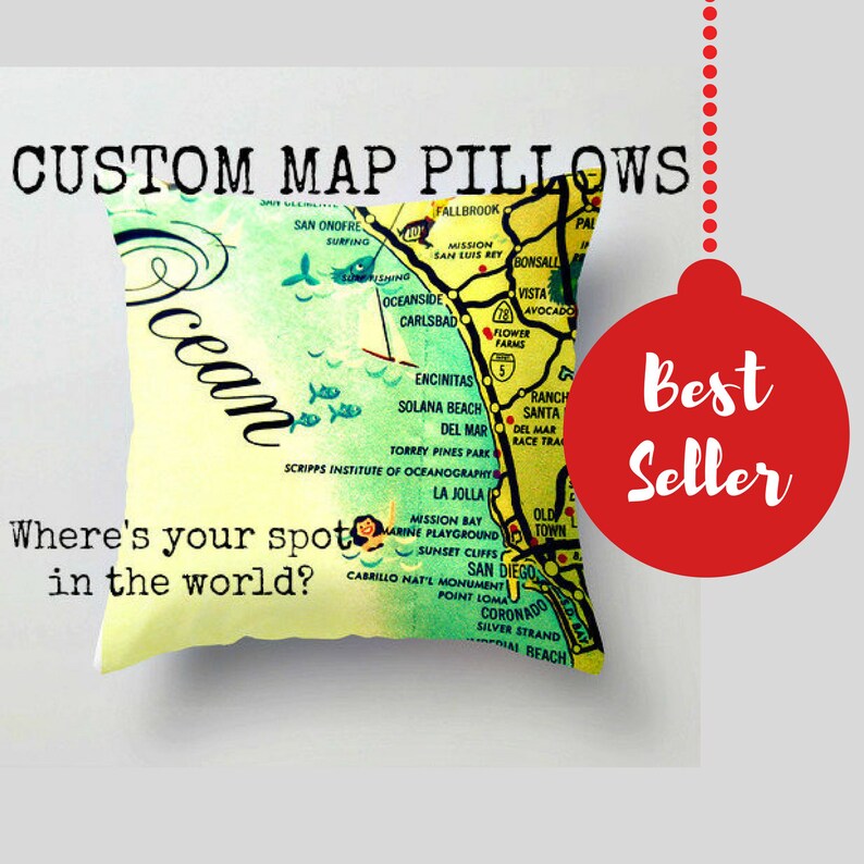 St Petersburg Map Pillow Covers Dad Gifts Thoughtful New Home Going Away Gift Airbnb Decor Florida Gifts Family Pass-A-Grille Housewarming image 6