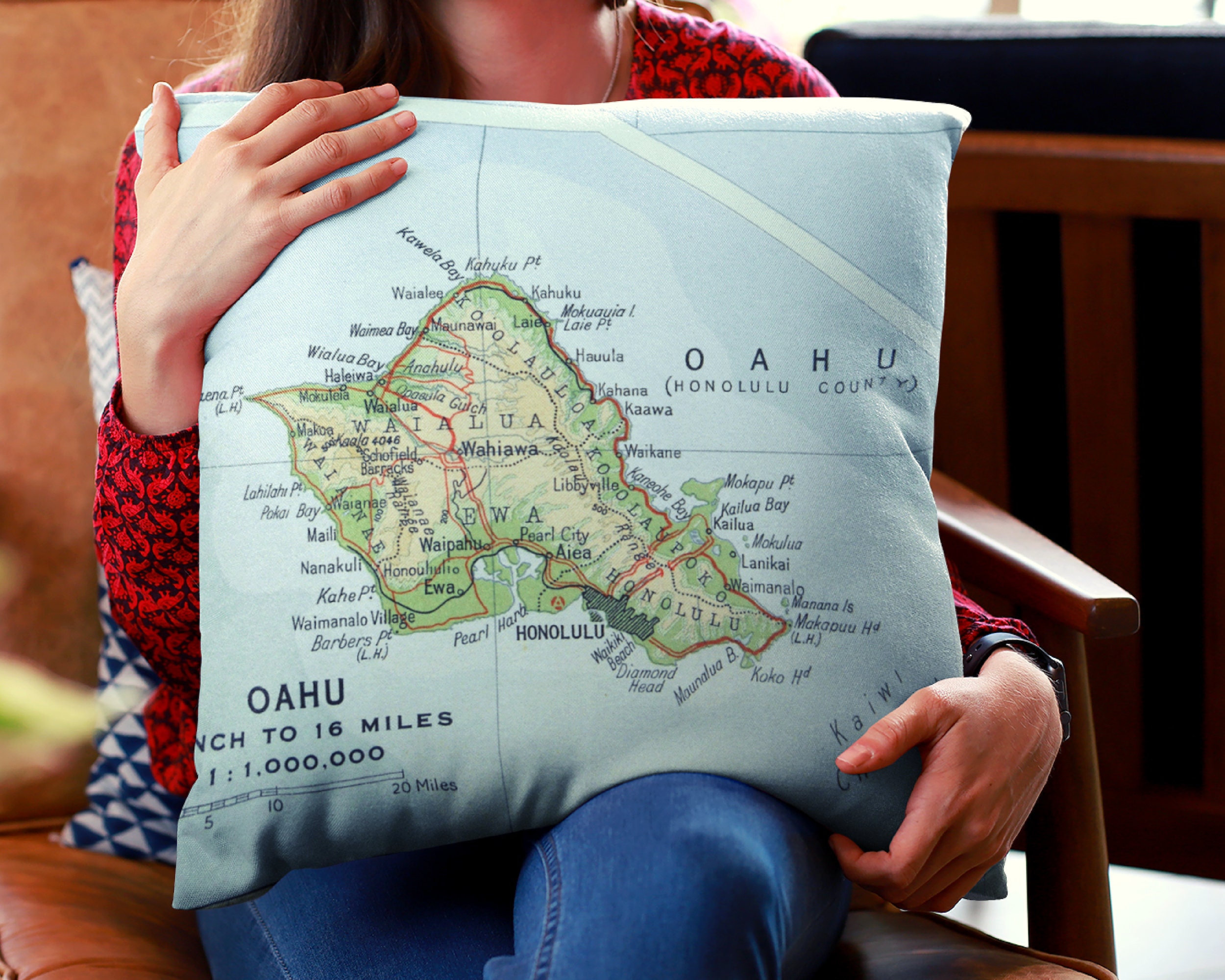 Oahu Pillow Etsy