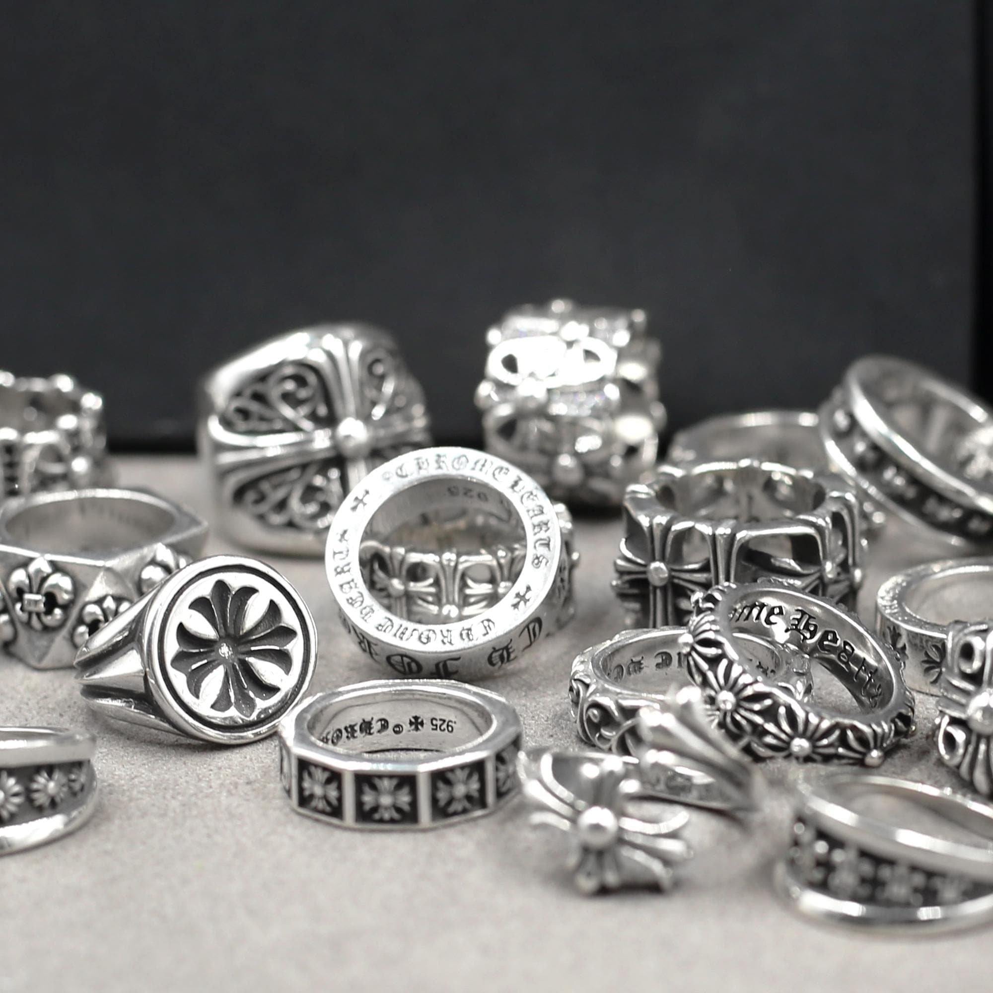 Chrome Hearts Forever Ring - Etsy