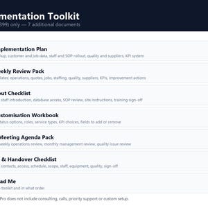 CleanCommand OS Core | Commercial Cleaning Operations System | Excel, Airtable, Notion, Sheets image 6