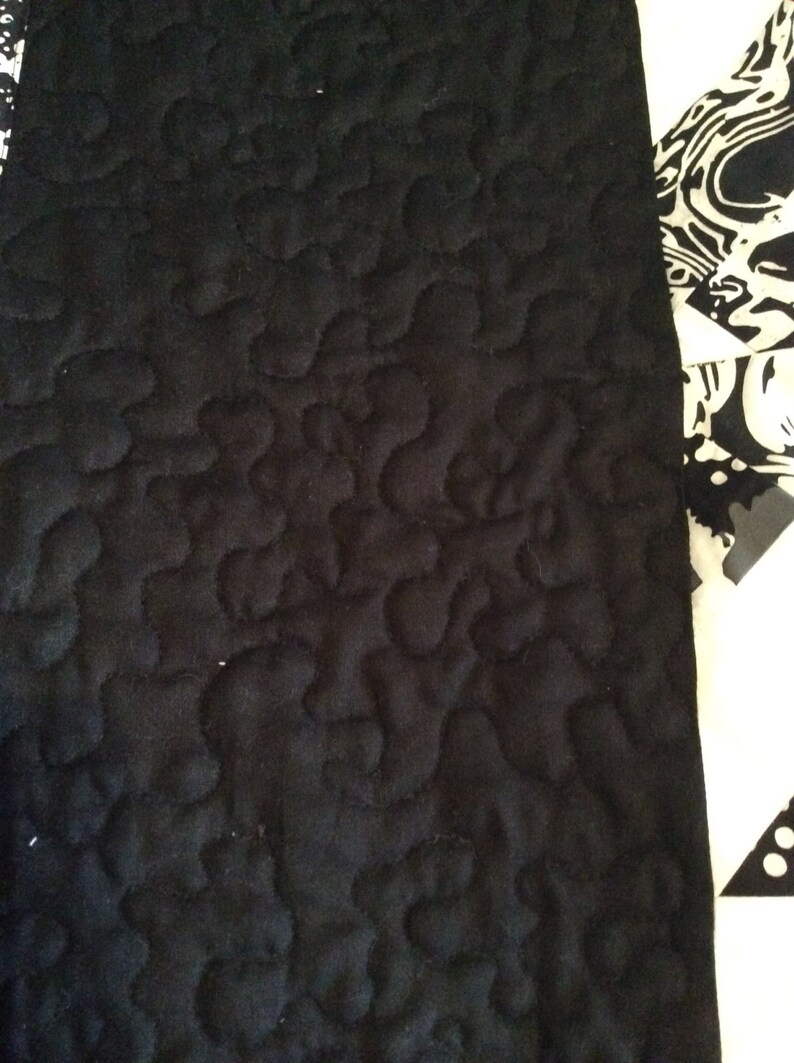 Black/white Queen Handmade Quilt Etsy