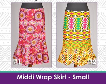 Middi Lappa/ African Wrap Skirt/ African Dance Skirt (Small)