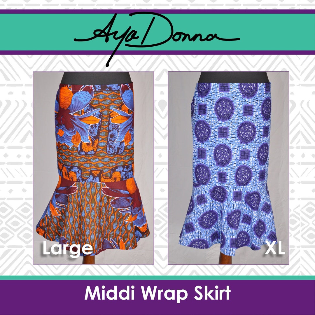 Middi Lappa/ African Wrap Skirt/ African Dance Skirt Etsy
