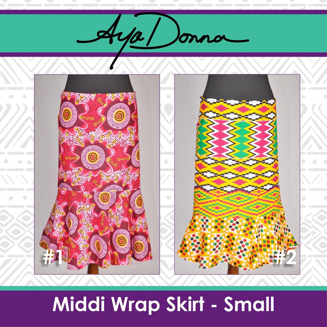 Middi Lappa/ African Wrap Skirt/ African Dance Skirt small Etsy