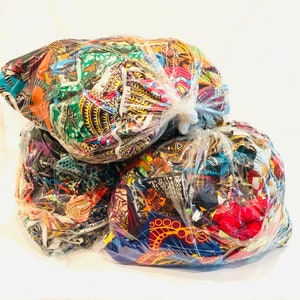 African Print Scraps (3 pounds/ 48oz)