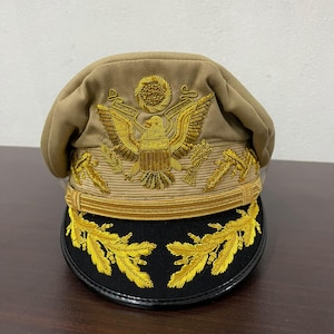 Ornate Gold-Embroidered Military Officer’s Cap