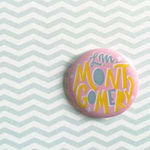Lucy Maud Montgomery  pin, illustrated button