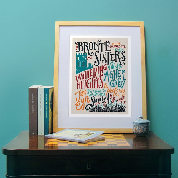 The Bronte Sisters bookish print (12,60 x 18,10)