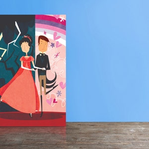 Jane Austen - Orgoglio e Pregiudizio (set di 5) - Elizabeth e Darcy ballano insieme.