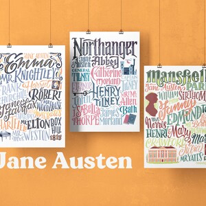 Set of three Jane Asuten posters: Pride and Prejudice, Persuasion, Sense and Sensibility image 7