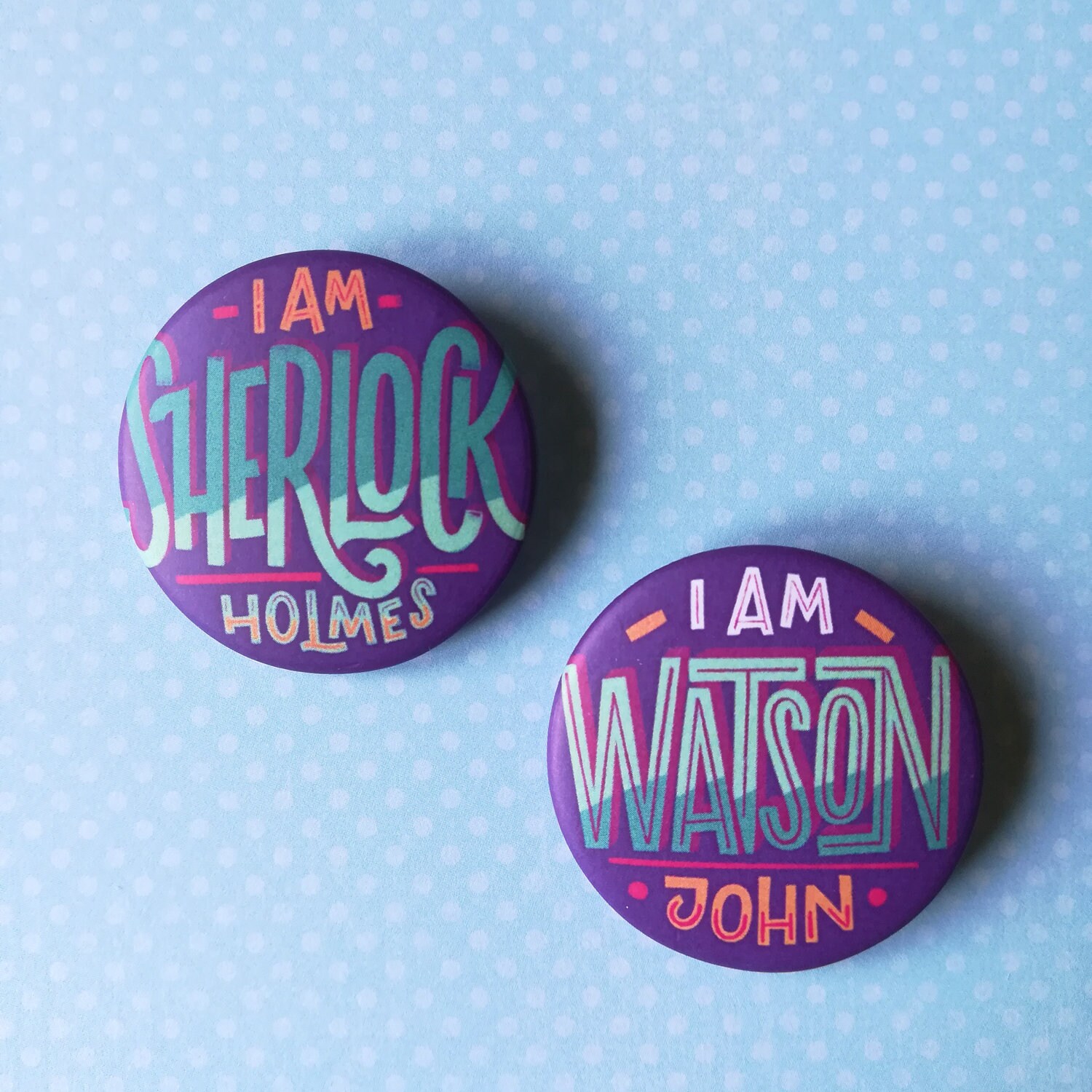 2 Sherlock Holmes Pins I Am John Watson And I M Sherlock Etsy 2 Sherlock Holmes Pins I Am John Watson And I M Sherlock Etsy