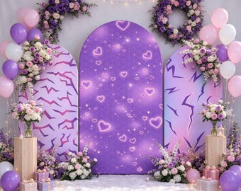 Sfondo per feste a tema galassia scintillante, decorazione per feste per bambini.