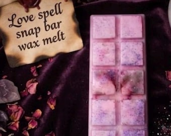 Wosk do topienia Lovespell Snap Bar: mieszanka sojowa, długotrwały, bardzo pachnący (2 uncje) Ręcznie robiony wosk do topienia, idealny prezent dla niej, zapach do domu