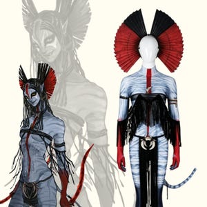 Varang Ash Clan Chieftain Cosplay, Avatar Fire and Ash Halloween Costume Set
