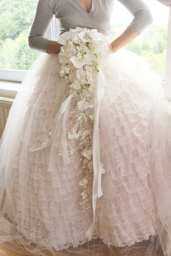 Mariage Bouquet Strass Bouquet Bouquet De Mariée Fleur De Soie Bouquet Cristal Orchidée Bouquet Cascade Strass Bouquet De Mariage