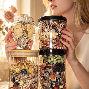 Mystisk smyckeskrin - En unik smyckesbehållare, Utvalda halsband, armband, ringar och örhängen Smyckesburkar, Presenter för kvinnor