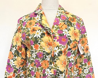 Retro NWT Floral Blazer - Jacket - Size 8