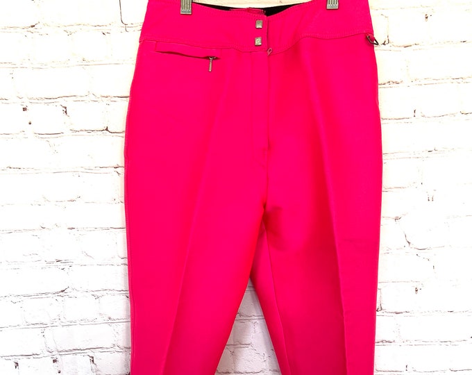 Retro Prima Hot Pink Ski Pants Etsy