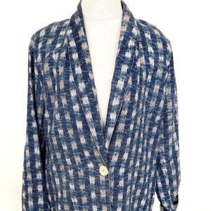 80&#39;s &quot;Denim Look&quot; Blazer - Impulse - Size Small - Impulse