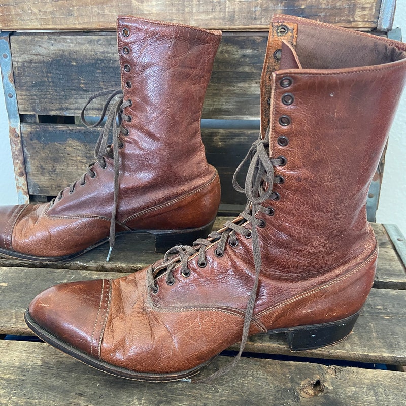 victorian boots leather