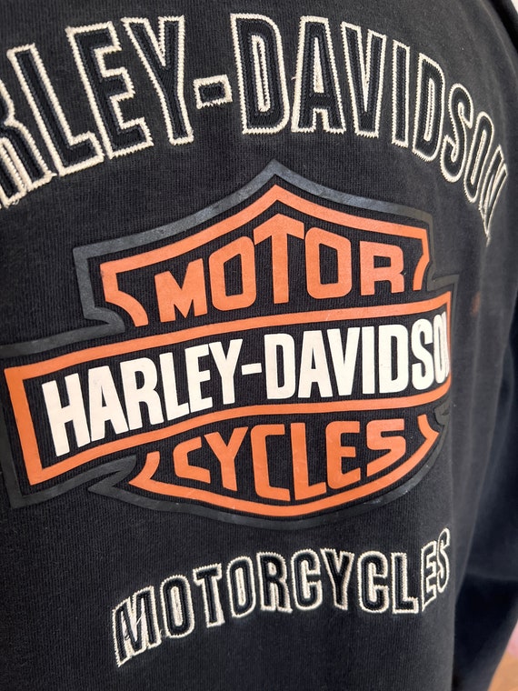 Harley-Davidson V-Neck Pullover Sweatshirt - Size… - image 9