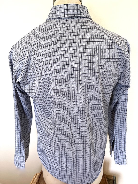 70's Van Heusen - Van knit - Mens Long Sleeve Che… - image 7