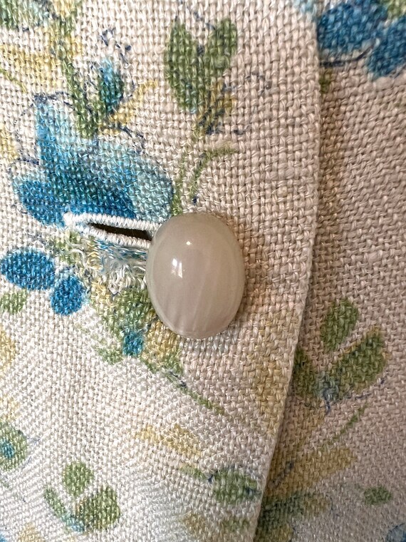 70's Soft Burlap Crop Button Up Blouse - Size Sma… - image 5