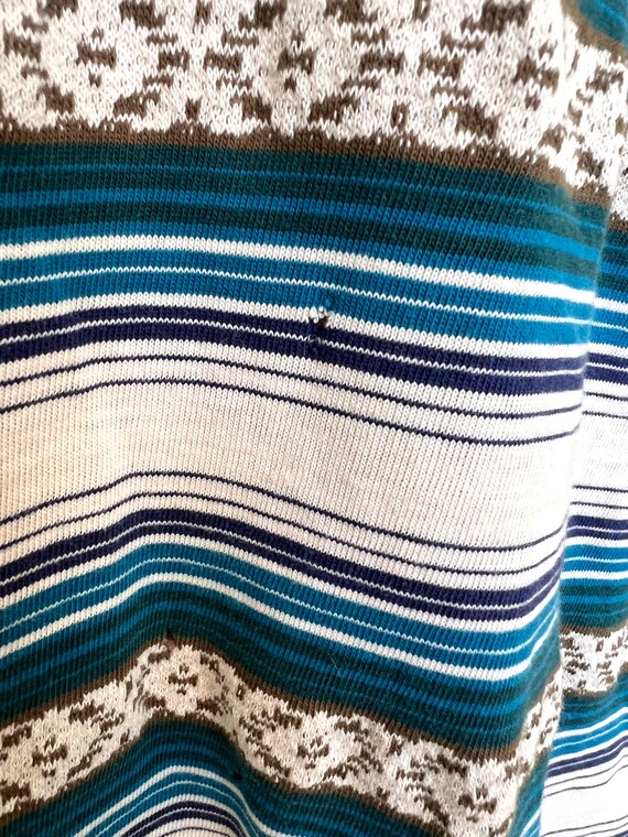 Retro Quicksilver Stripe Printed Tshirt - Size XL - image 8