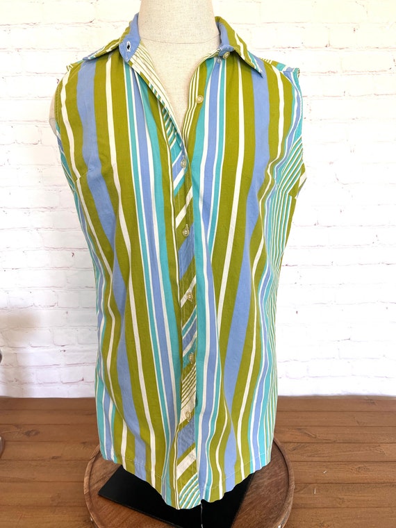 ▪️60’s【BRENT】NO SLEEVE Vintage 60s brent shirt - Gem