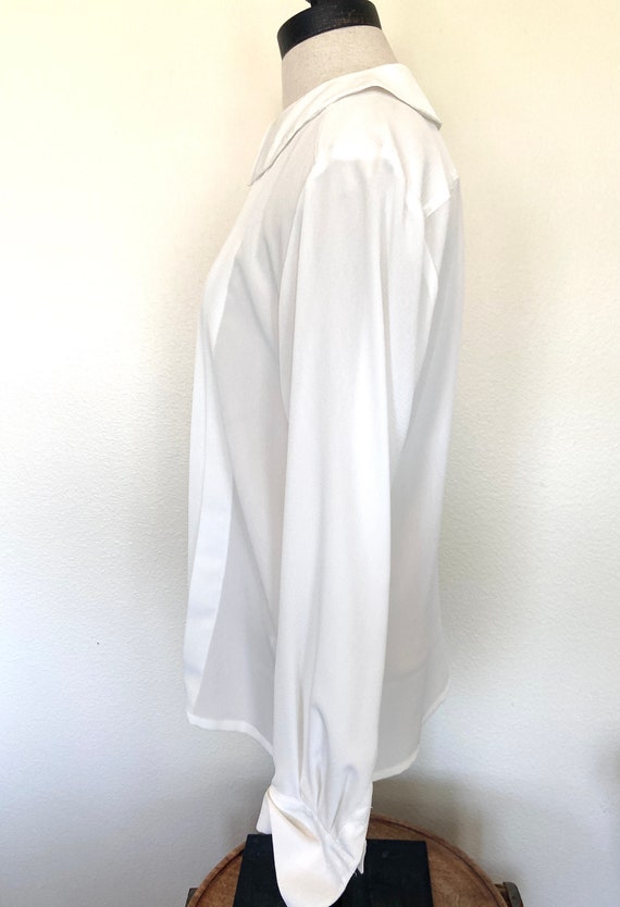 80s Ivory Blouse - Jaeger - Womens Blouse - Size … - image 5