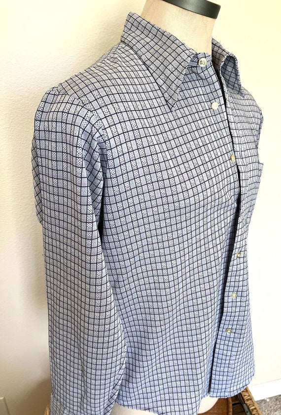 70's Van Heusen - Van knit - Mens Long Sleeve Che… - image 4