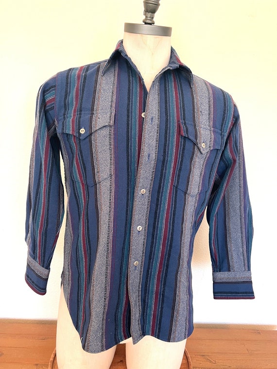 Vintage Pendleton Wool Shirt - Size Medium - Strip