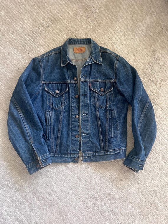 Levi's 1980s Jacket - Trucker - Vintage - Size 44L - Denim - Etsy