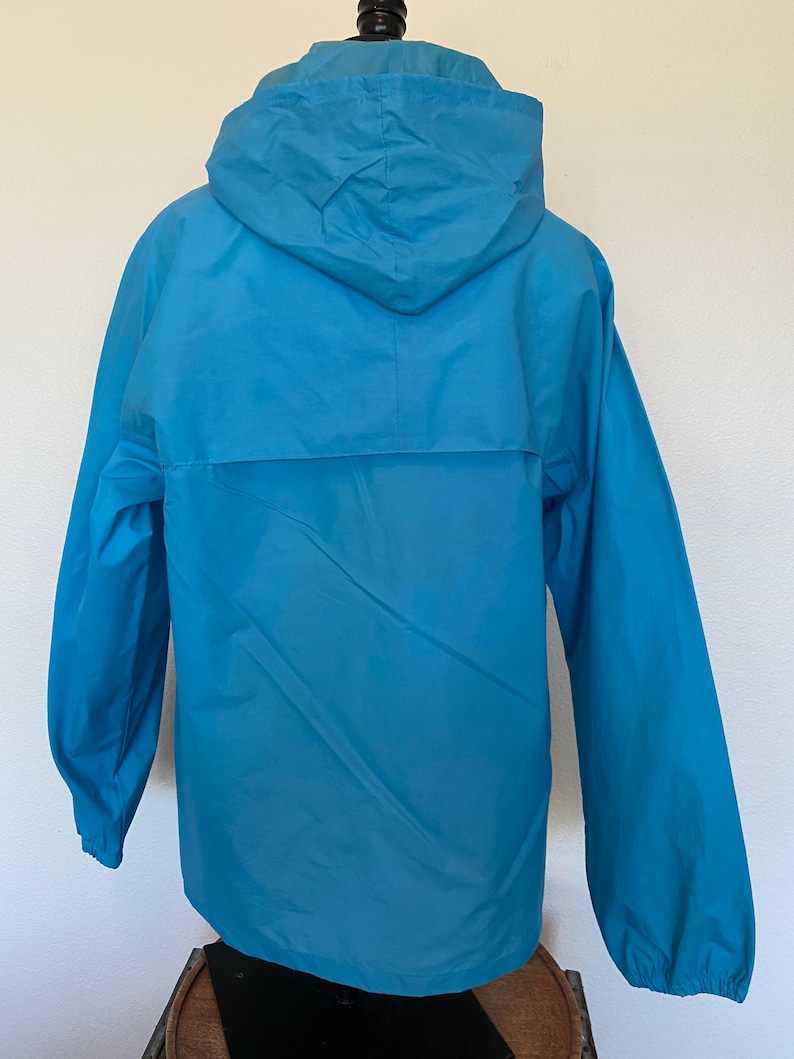 80's KWAY Windbreaker Turquoise Unisex Folds Into - Etsy