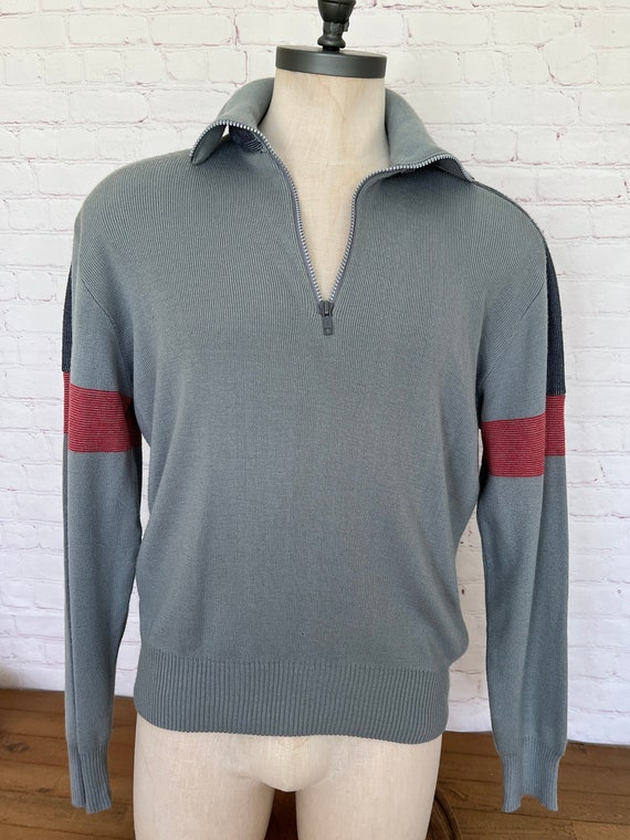 80's Obermeyer Mens Gray Sweater - Ski Pullover Sw