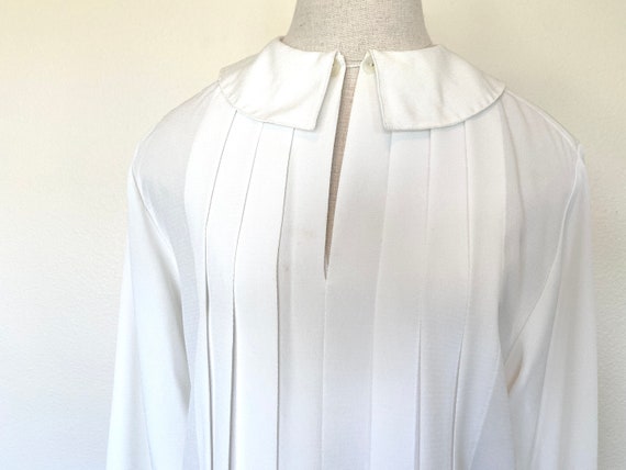 80s Ivory Blouse - Jaeger - Womens Blouse - Size … - image 2