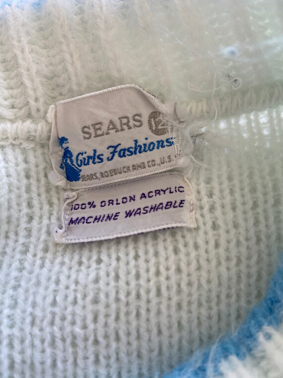 70's Sears Girls - Juniors - Pullover Vneck Sweat… - image 7